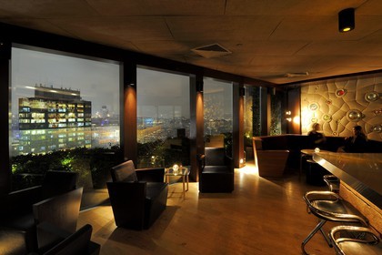 Turquie, Istanbul, quartier de Beyoglu, bar du restaurant du Marmara Pera Hotel