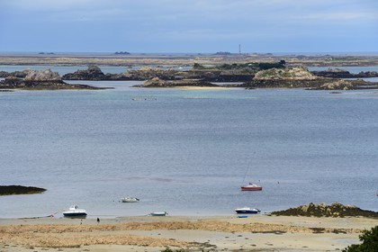 France, Côtes-d'Armor (22), Pointe de l'Arcouest, phare des Héaux de Bréhat