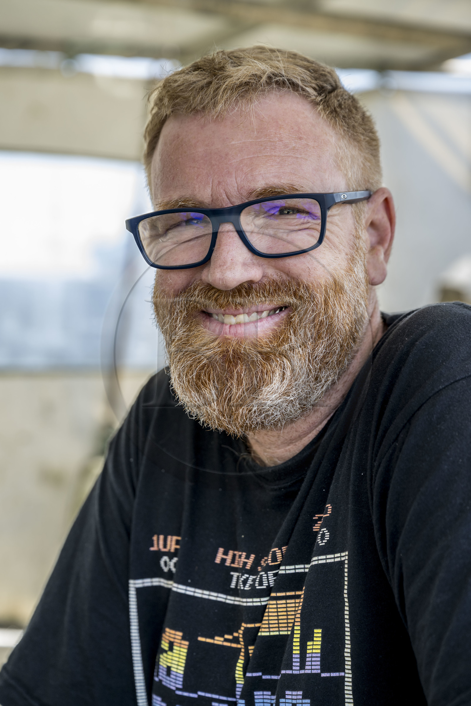 France, Charente-Maritime (17), Ile d'Oléron, port de La Cotinière, le pêcheur Yoann Crochet sur son chalutier L’Univers
