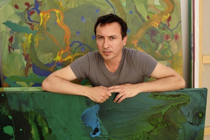 France, l'artiste peintre Vincent Guzman