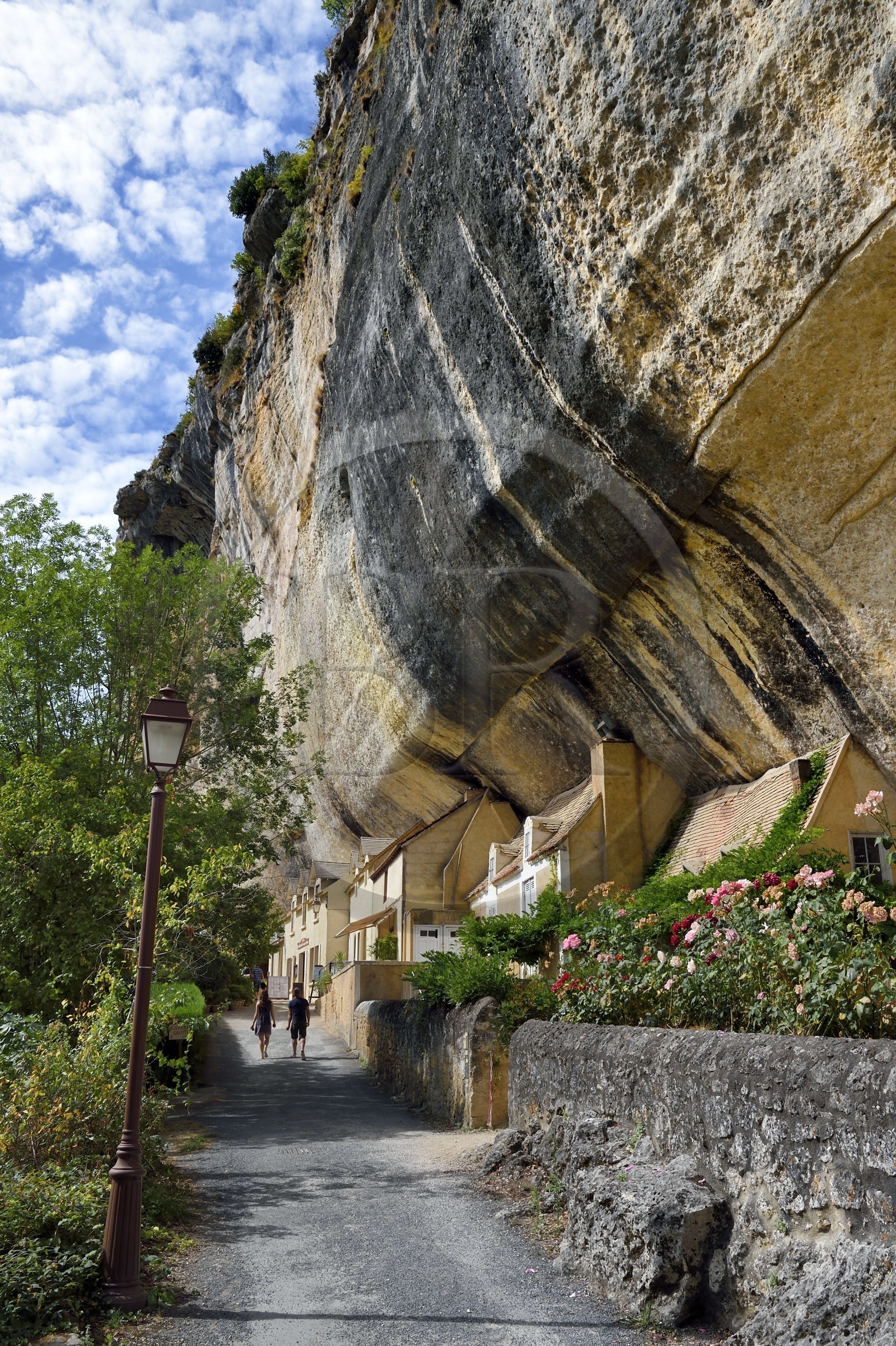 France, Dordogne (24), Périgord Noir, Les Eyzies-de-Tayac, site classé Patrimoine Mondial de l'UNESCO, la grotte du Grand-Roc