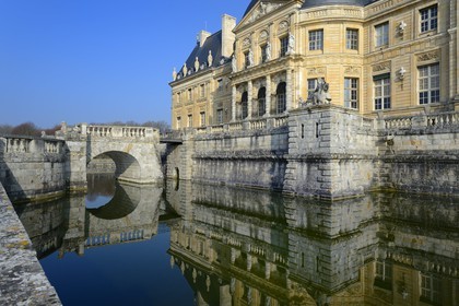 France, Seine-et-Marne (77), Maincy, le château de Vaux-le-Vicomte, la façade sud
