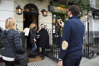 Royaume-Uni, Londres, Cité de Westminster, quartier de Marylebone, Sherlock Holmes Museum au 221 Baker St