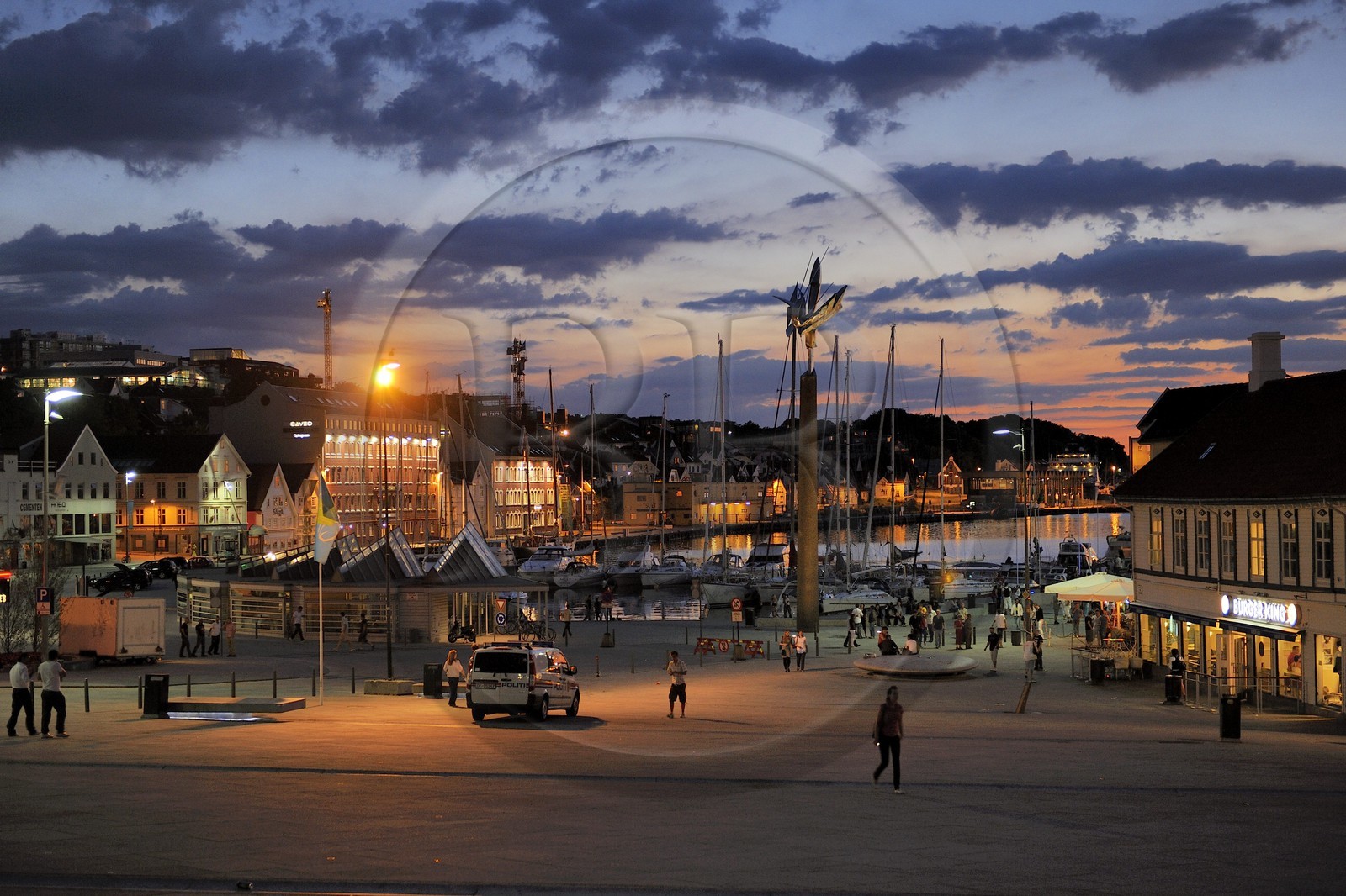 Norvège, Rogaland, Stavanger, le vieux port (Vagen)