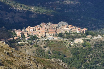 France, Haute-Corse (2B), Balagne, village perché de Speloncato