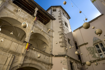 France, Côte-d'Or (21), les climats de Bourgogne classés Patrimoine Mondial de l'UNESCO, Beaune, Hotel Le Cep dans l’hôtel particulier Brunet de Monthelie du XVe et XVIe siècle