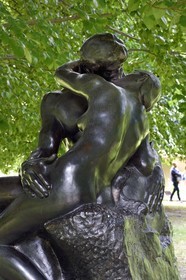 Suisse, canton du Valais, Martigny, Fondation Pierre Gianadda, Auguste Rodin, Le Baiser, bronze, 1886