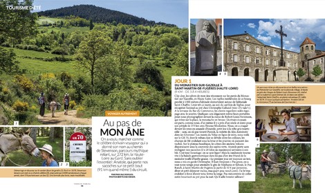 1060 Slow tourisme Stevenson avec un âne A