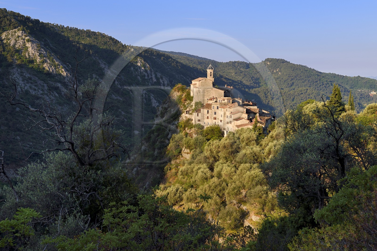 France, Alpes-Maritimes (06), le village perché de Peillon