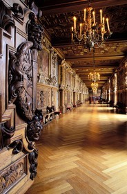 France, Seine-et-Marne (77), château de Fontainebleau, la galerie François Ier