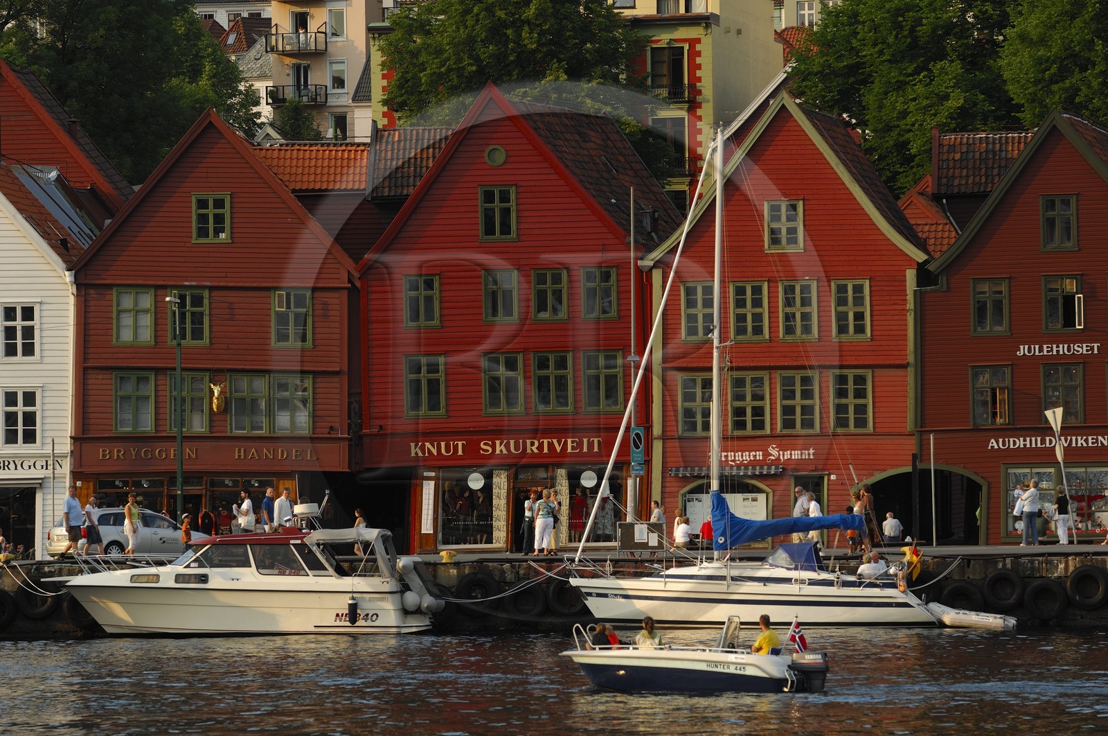 Norvège, Hordaland, Bergen, les quais de la vieille ville allemande de Bryggen, classé Patrimoine Mondial de l' UNESCO