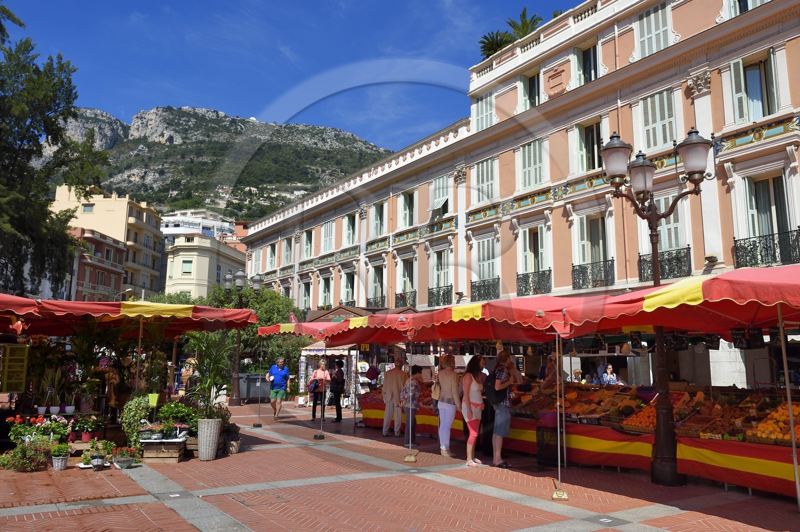 Principauté de Monaco, Monaco, place d'Armes, Marché de la Condamine