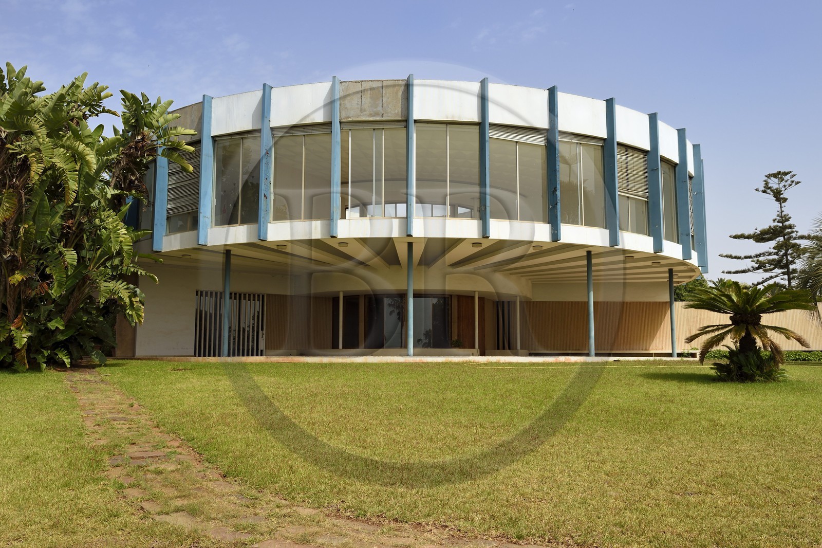Maroc, Casablanca, colline d'Anfa, villa du docteur b. dite villa camembert, architecte Wolfgang Ewerth (1962)