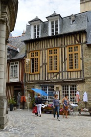 France, Ille-et-Vilaine (35), Rennes, maison à pans de bois rue de la Psalette
