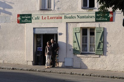 France, Loire-Atlantique (44), Nantes, jeu de Boule Nantaise au café Le Lorrain