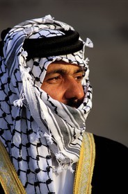 Jordanie, Petra, portrait d' Un bédouin