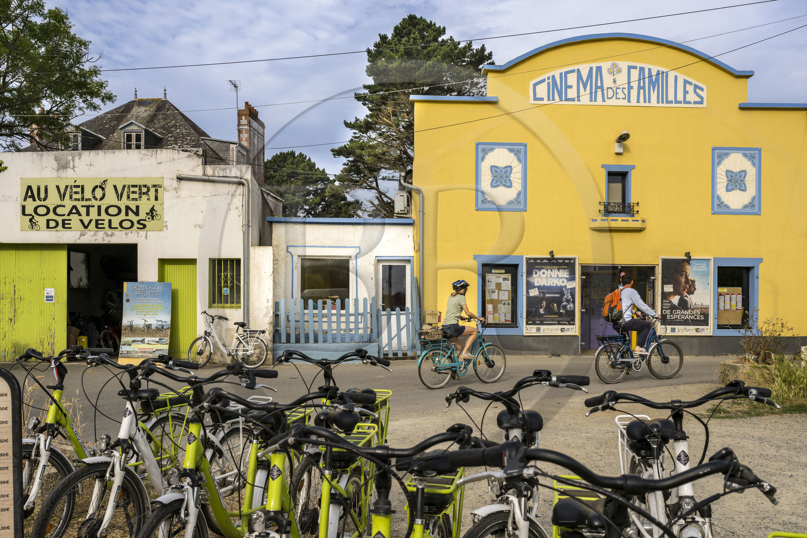 France, Morbihan (56), Ile de Groix, Le Bourg, le Cinéma des Familles, cinéma associatif géré par l'association Cinéf'iles
