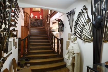 France, Haut-Rhin (68), Sundgau, Altkirch, musée sundgauvien, statue du maréchal Lefebvre né à Rouffach