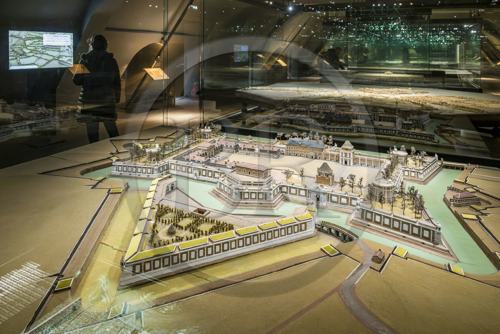 France, Paris (75), Hotel des Invalides, Musée de l'Armée, Musée des Plans-Reliefs, Château Trompette (aujourd'hui rasé), Bordeaux, réalisé en 1705 au 1 200