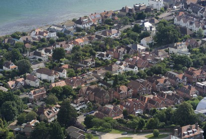 Royaume-Uni, Angleterre, Hampshire, Ile de Wight, Bembridge (vue aérienne)