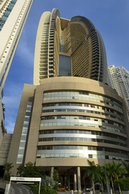 Panama, Panama City, Punta Colon, Hotel et tour Trump Ocean Club International, tour de front de mer à usage mixte en hotel et copropriété