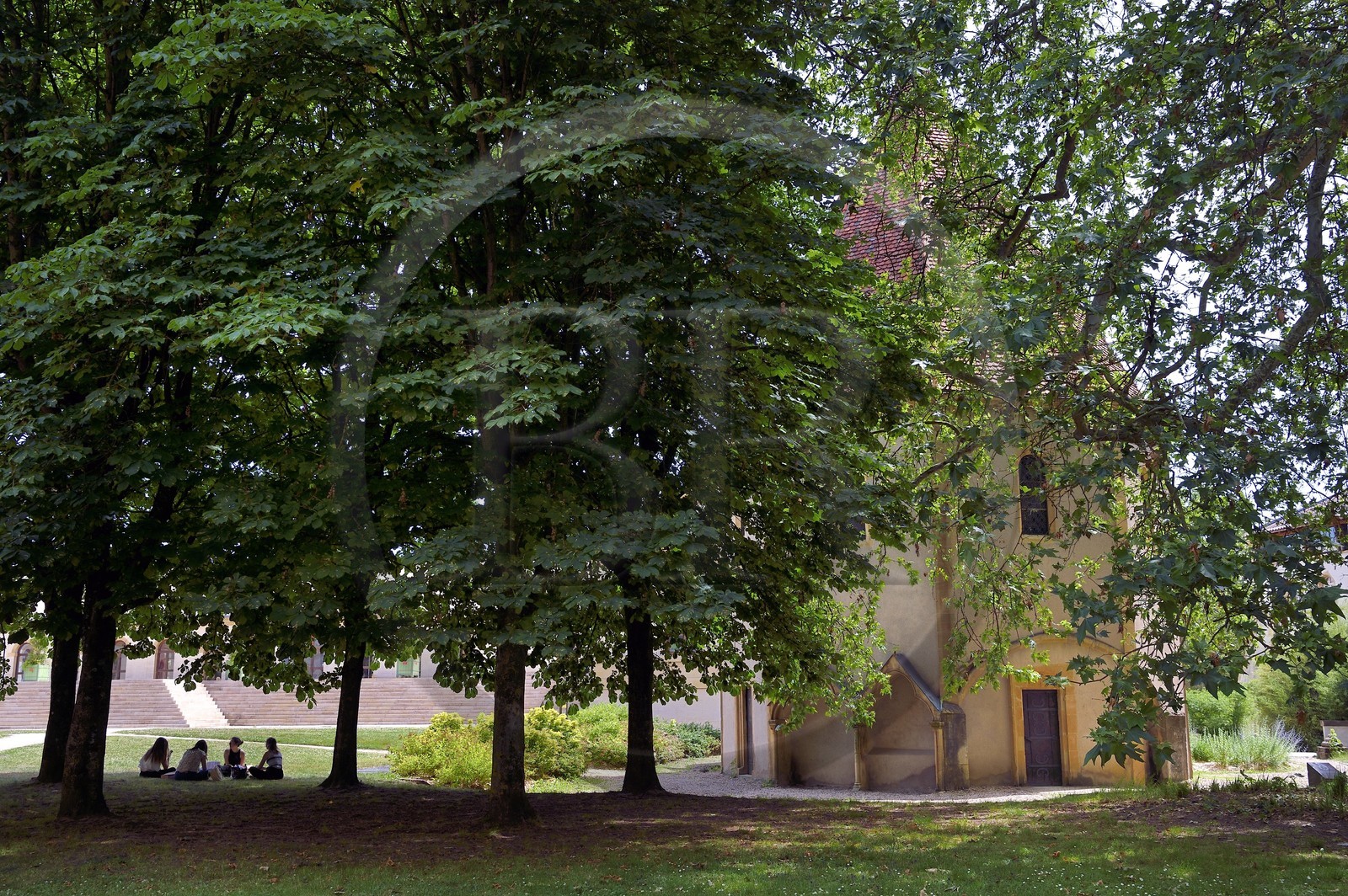 France, Moselle (57), Metz, chapelle des Templiers, unique vestige d’une commanderie templière fondée au XIIe siècle