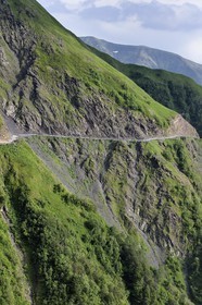 Géorgie, Kakheti, region de Touchétie, la très spectaculaire piste qui relie Telavi à Omalo en passant par le Col d'Abano à 2826 mètres