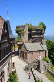 France, Bas-Rhin (67),  Saverne, chateau du Haut-Barr  du XI-XIVème siècle