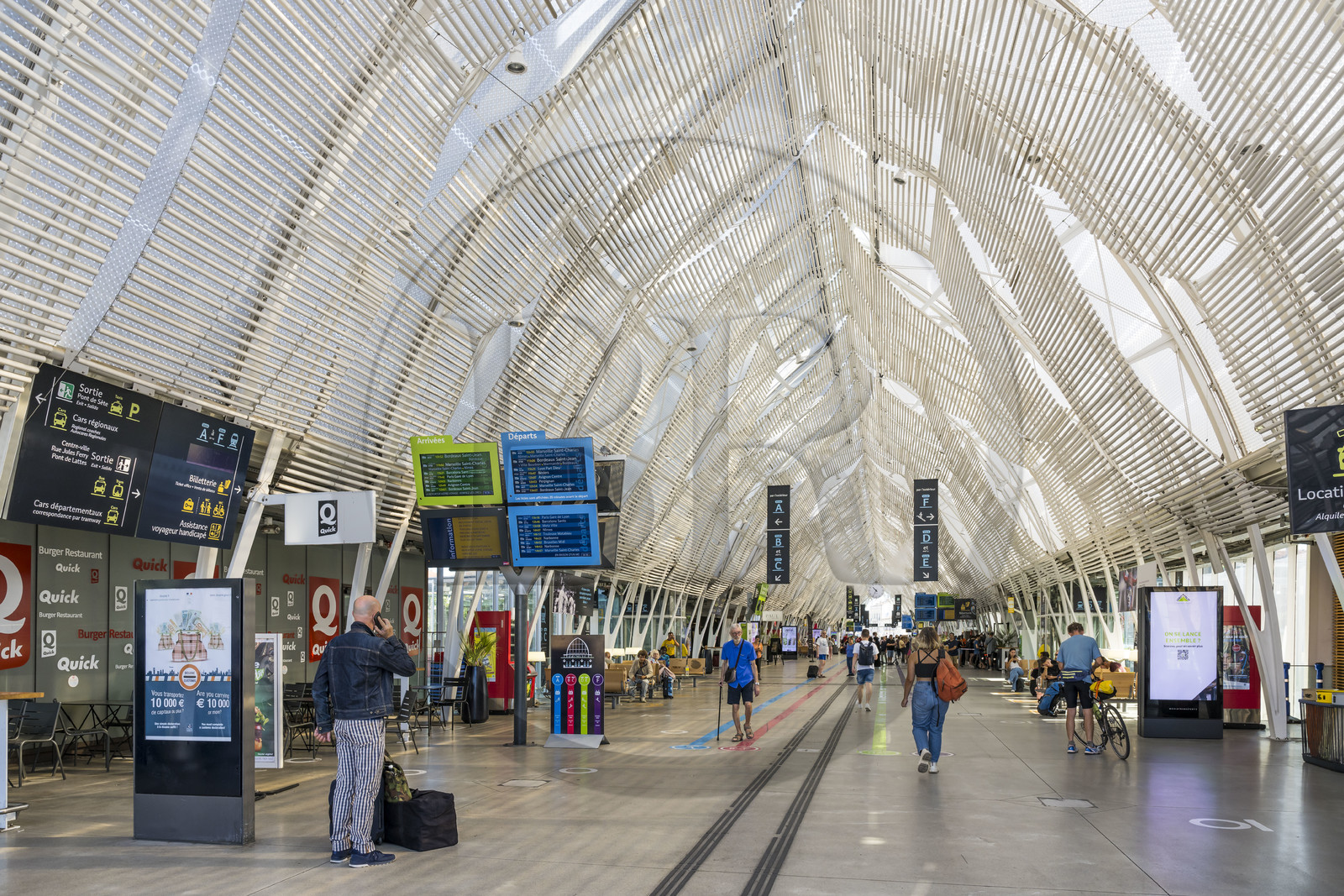 France, Hérault (34), Montpellier, la gare de Montpellier Saint-Roch