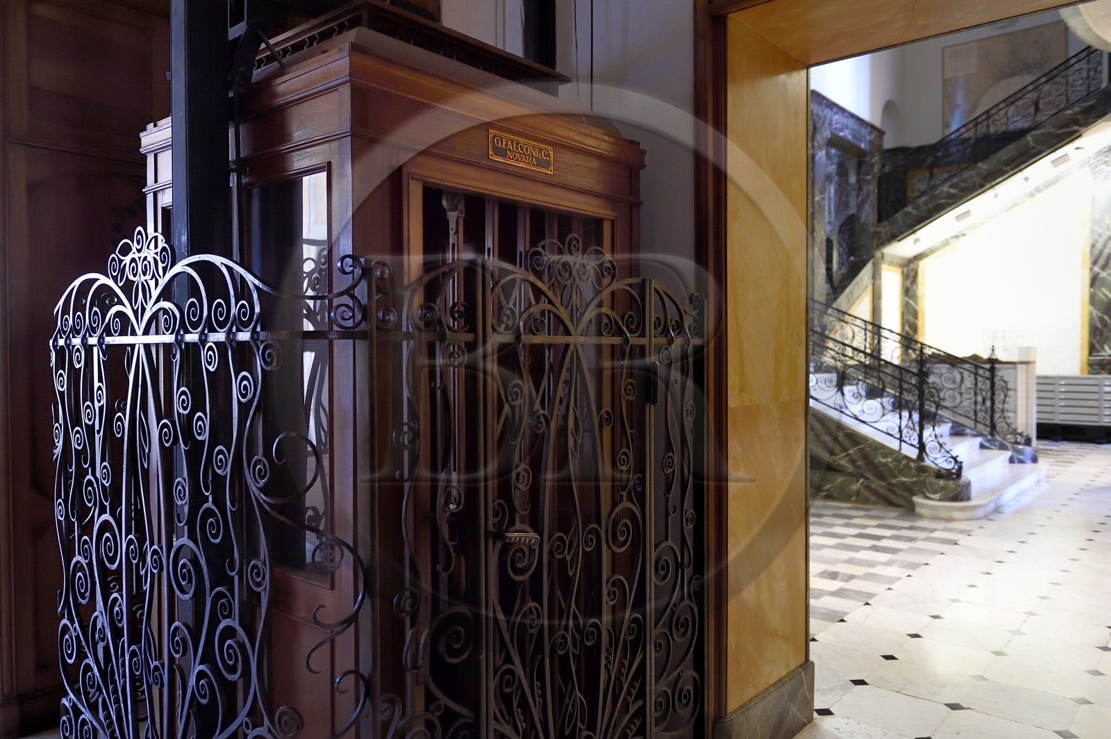 France, Alpes-Maritimes (06), Nice, colline de Fabron, la Villa des Palmiers appelé par la suite Palais de Marbre qui abrite aujourd'hui les archives municipales