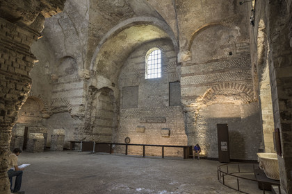 France, Paris (75), Musée de Cluny - Musée national du Moyen-Age, Frigidarium des thermes de Cluny, collections Romaines et Gauloises