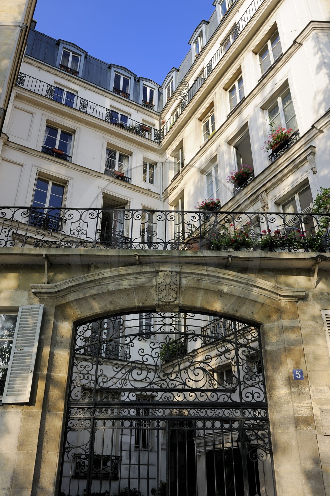 France, Paris (75), île Saint Louis, l'hôtel particulier Marigny quai d'Anjou