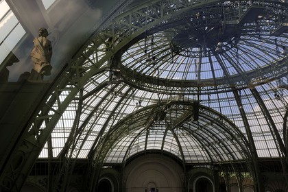 France, Paris (75), le Grand Palais, la coupole vitrée