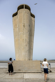 France, Bouches-du-Rhône (13), Marseille, oeuvre architecturale de Le Corbusier, classée Patrimoine Mondial de l'UNESCO, la Cité Radieuse par l'architecte Le Corbusier, toit-terrasse