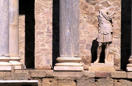 Espagne, Estrémadure, Merida, théatre romain (-16 -15 avant J.C)