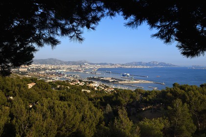 France, Bouches-du-Rhône (13), Marseille, Grand Port Maritime de Marseille ou GPMM, Bassins Est, port de plaisance de l'Estaque
