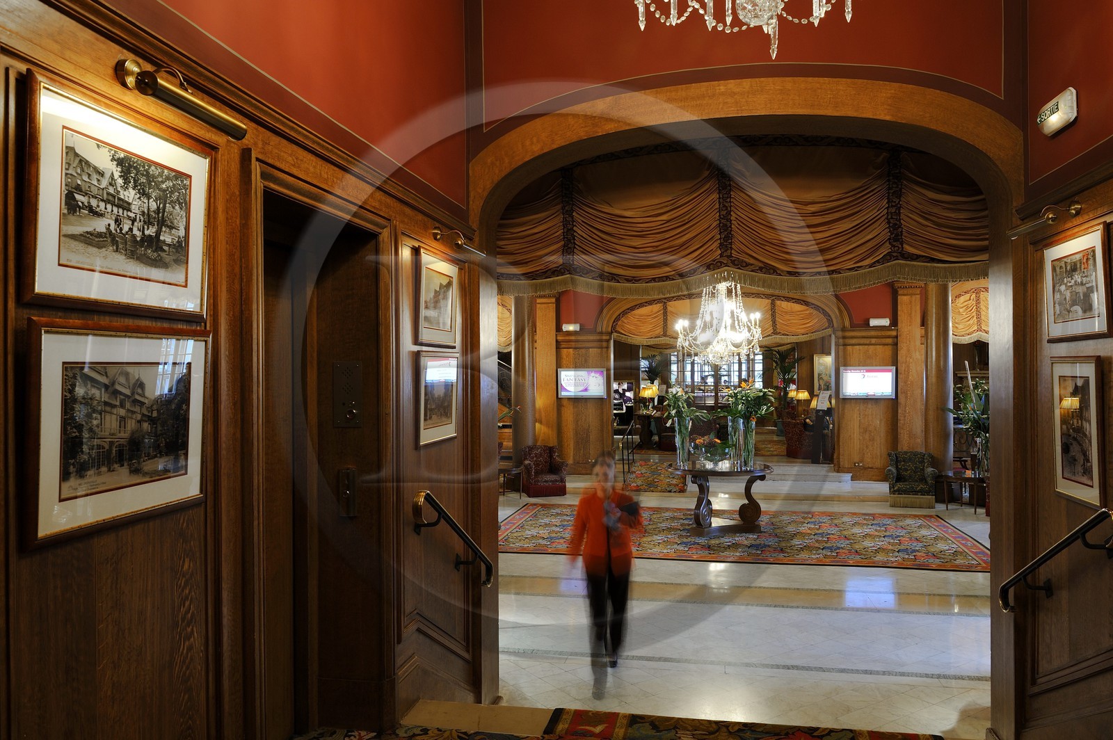 France, Calvados (14), Pays d'Auge, Deauville, l'Hôtel Normandy (groupe Barrière)