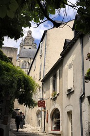 France, Loir et Cher (41), Blois, vieux quartier sous la cathédrale, rue du Grenier à Sel