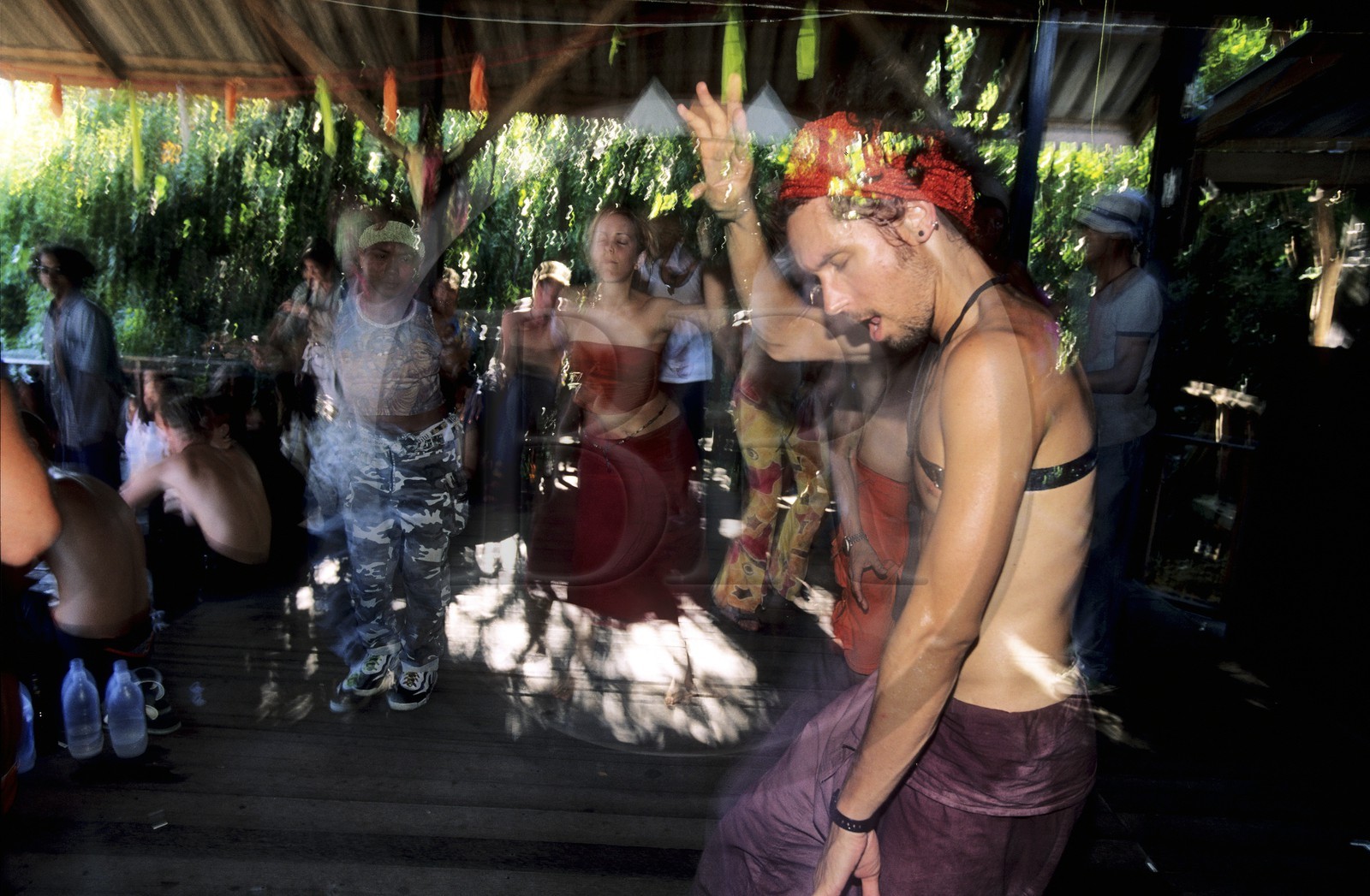 Thaïlande, Archipel îles Samui, Full Moon Party sur l' île de Koh Pha-Ngan, l' After-After au Backyard