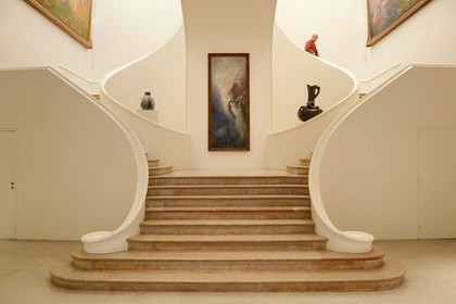 France, Meurthe-et-Moselle (54), Nancy, place Stanislas, musée des Beaux Arts, escalier de 1936