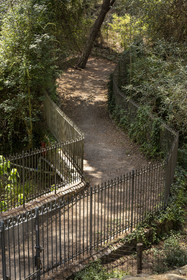 Italie, Ligurie, Province d'Imperia, Vintimille, Jardin botanique Hanbury, passage de la voie romaine Via Aurelia (Via Julia Augusta en France)