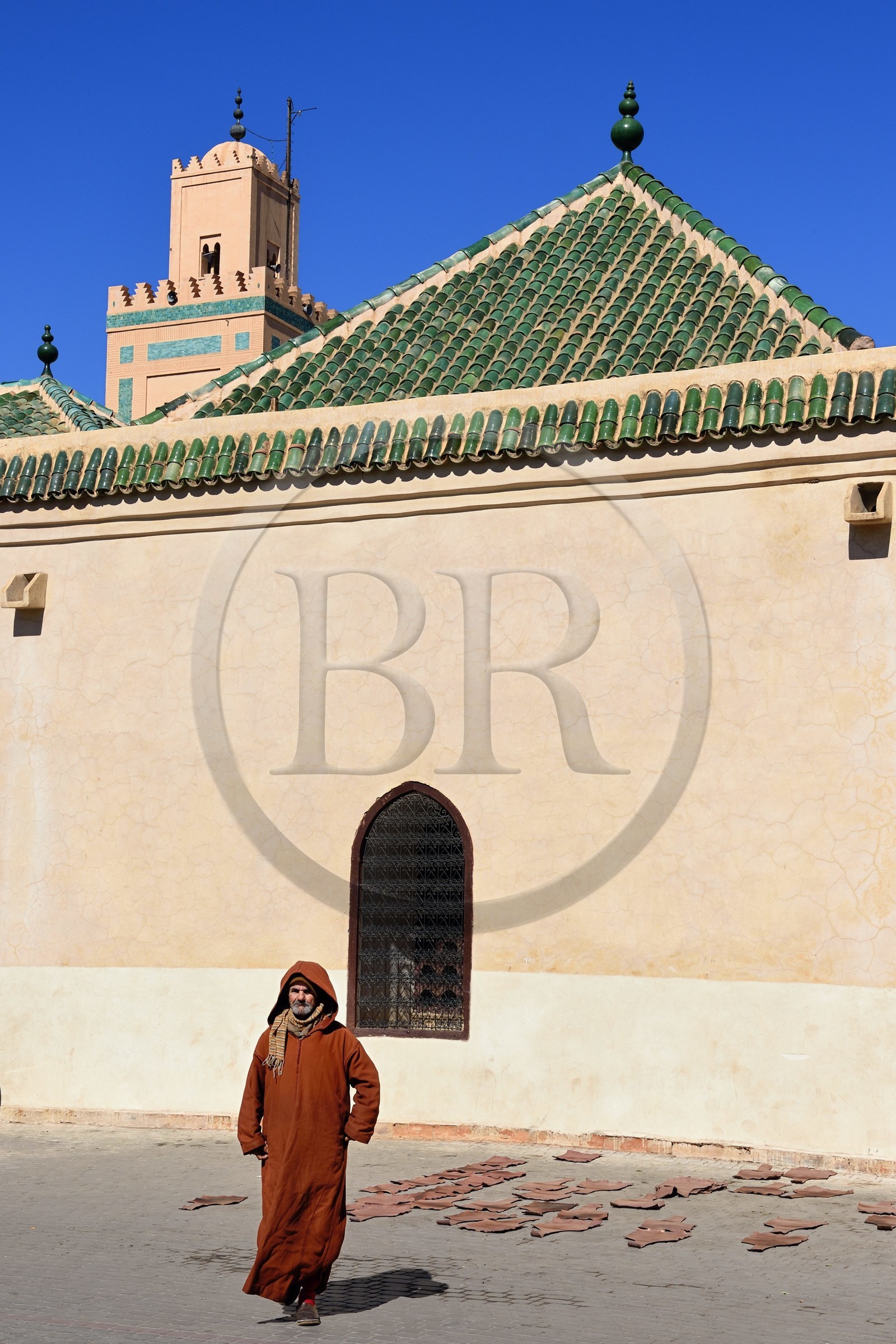 Maroc, Haut-Atlas, Marrakech, ville impériale, Médina classée Patrimoine Mondial de l'UNESCO, la mosquée Ben Youssef