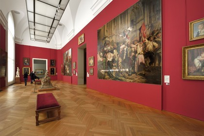 France, Paris (75), Le Petit Palais, construit à l'occasion de l'Exposition universelle de 1900 par l'architecte Charles Girault, il abrite le musée des beaux-arts de la ville de Paris