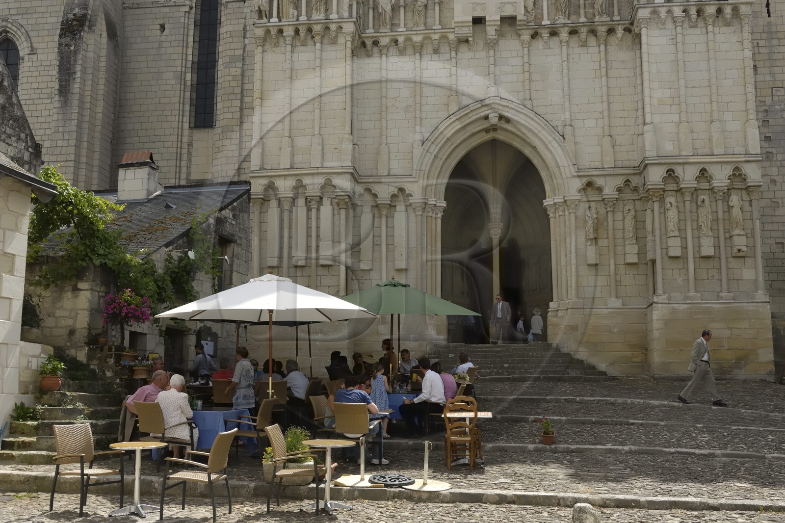 France, Indre et Loire (37), Candes-Saint-Martin, collégiale Saint-Martin