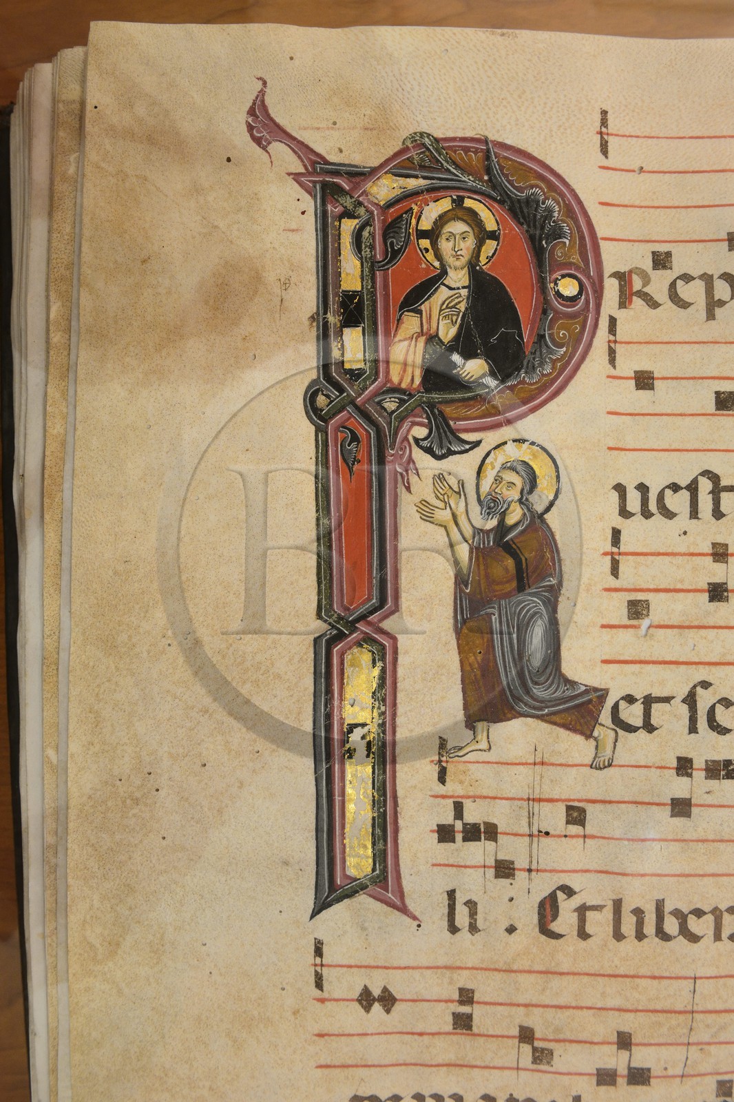 Croatie, Dalmatie, côte dalmate, Zadar, église et couvent Saint-François, enluminure d'un Codex du XIIIème siècle