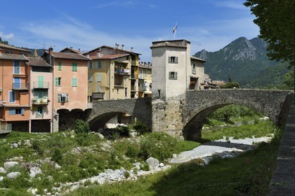 France, Alpes-Maritimes (06), Sospel, Le Pont Vieux sur la Béréva