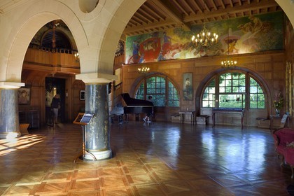 France, Pyrénées-Atlantiques (64), Pays-Basque, Cambo-les-Bains, la Villa Arnaga, musée et maison d'Edmond Rostand, le Grand Hall