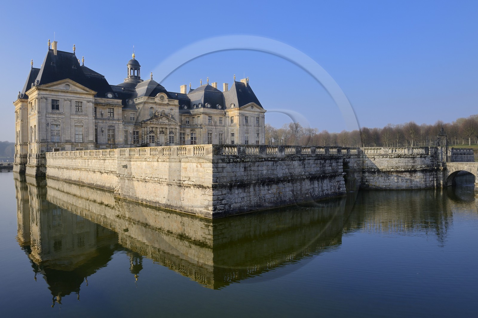 France, Seine-et-Marne (77), Maincy, le château de Vaux-le-Vicomte, la façade nord