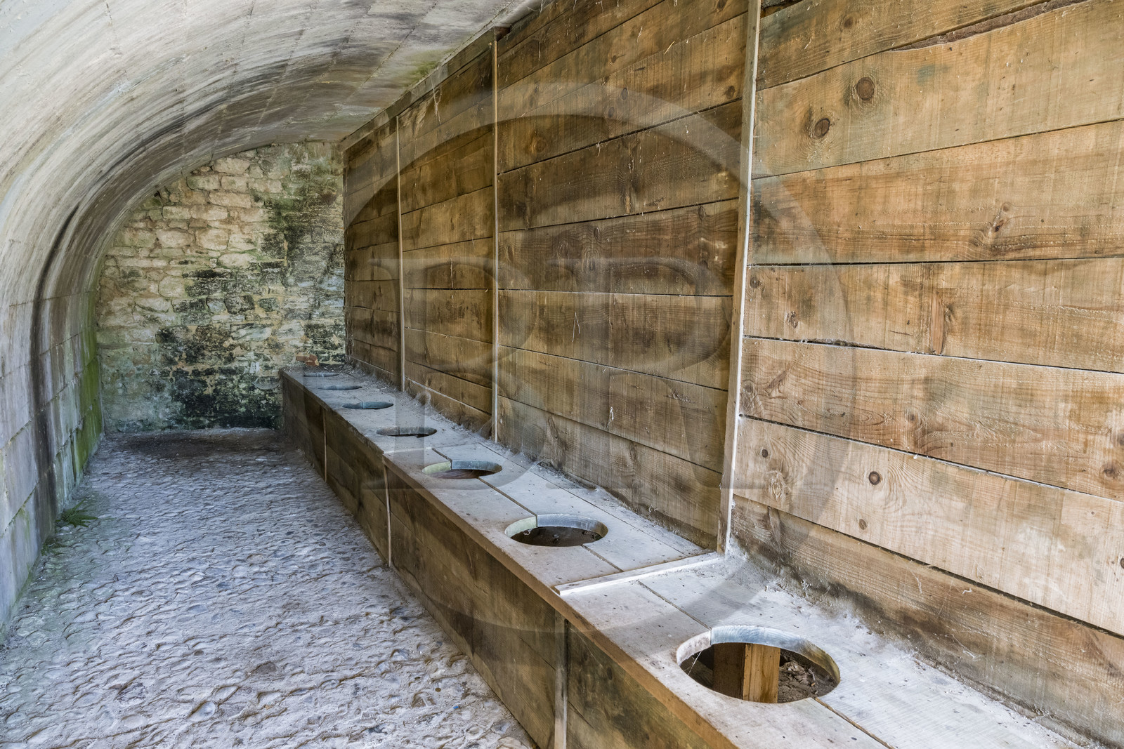 France, Charente-Maritime (17), Saintonge, Marennes-Hiers-Brouage, citadelle de Brouage, labellisé Les Plus Beaux Villages de France, les anciennes latrines communes