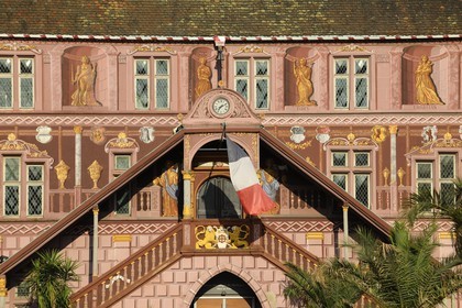 France, Haut-Rhin (68), Mulhouse, place de la Reunion, l'Hôtel de Ville et musée historique